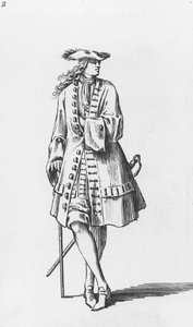 Mannelijke Kostuumillustratie